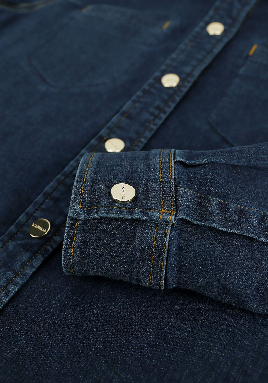 Blaue VANILIA Blusen DENIM WORK - large