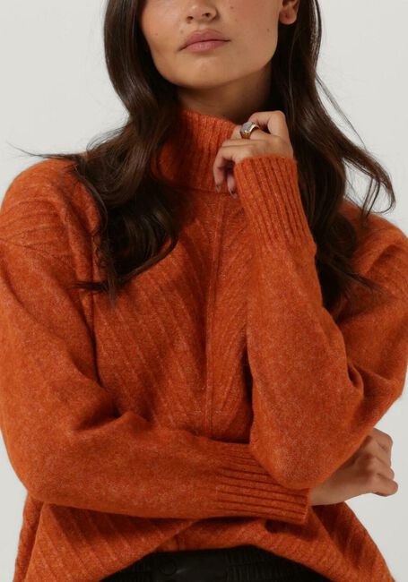 Braune SELECTED WOMEN Rollkragenpullover SIF SISSE LS KNIT HIGHNECK - large