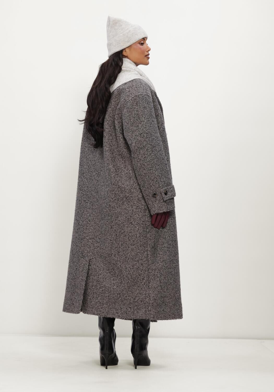 Dunkelgrau OMODA ATELIER M&auml;ntel OM-QUIRINE X QUINTY - large