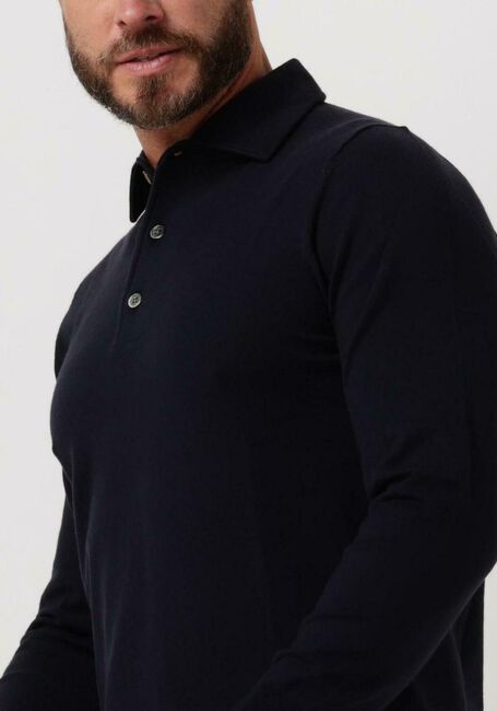 Dunkelblau PROFUOMO Polo-Shirt POLO LONGSLEEVE - large
