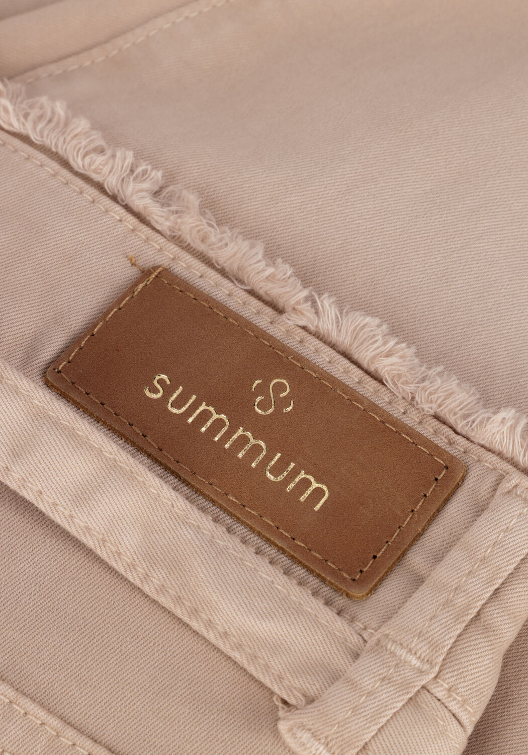 Braune SUMMUM Straight leg jeans TAPERED PANTS FINE TWILL - large