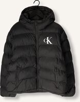 Schwarze CALVIN KLEIN Wattierte Jack LS NYLON MONGRAM PUFFER JKT Schwarze CALVIN KLEIN Wattierte Jack LS NYLON MONGRAM PUFFER JKT - medium