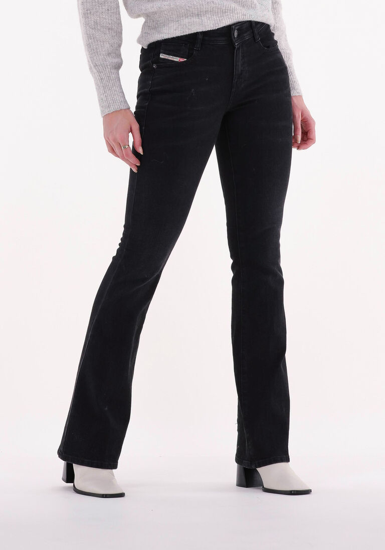 schwarze diesel bootcut jeans 1969 d-ebbey