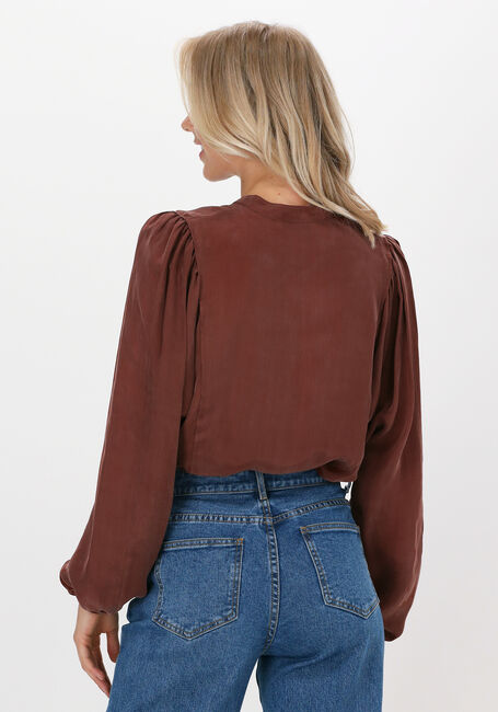 Braune SUMMUM Blusen BLOUSE CUPRO - large