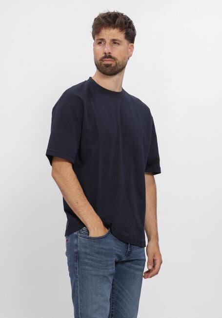 Dunkelblau SELECTED MEN T-shirt SLHLOOSEOSCAR SS O-NECK TEE NOOS - large