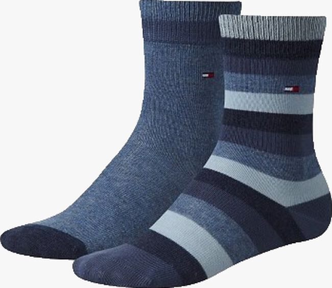 Blaue TOMMY HILFIGER Socken TH KIDS BASIC STRIPE SOCK 2P - large