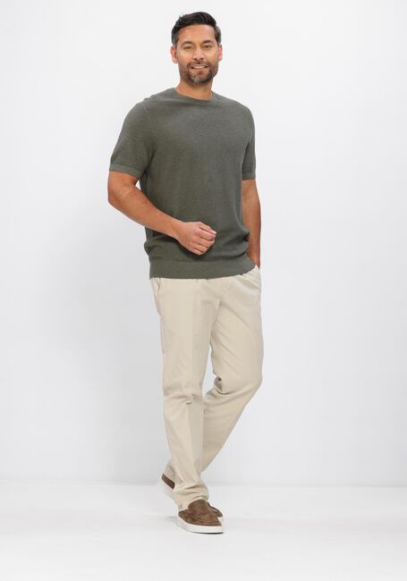 Gr&uuml;ne PROFUOMO T-shirt T-SHIRT CREW NECK COTTON LINEN - large