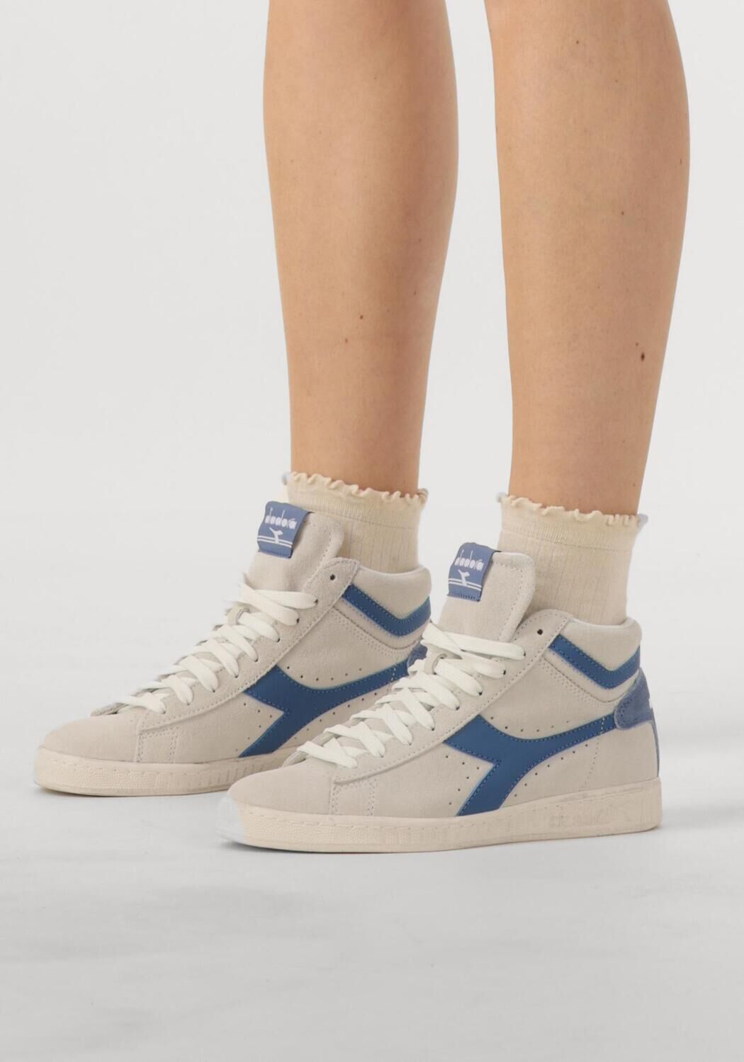 Wei&szlig;e DIADORA Sneaker High GAME L HIGH SUEDE WAXED - large