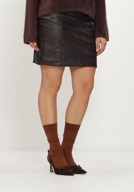 Braune OBJECT Minirock OBJLIVA HW SHORT SKIRT 147 ND - large