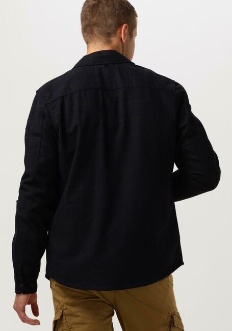 Dunkelblau VANGUARD Overshirt LONG SLEEVE SHIRT CHECK FINE WOOLBLEND - large