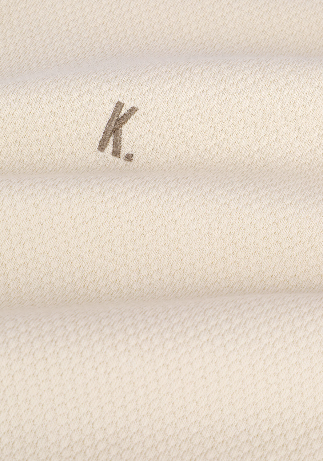 Beige KULTIVATE Polo-Shirt PL STRUCTURE - large