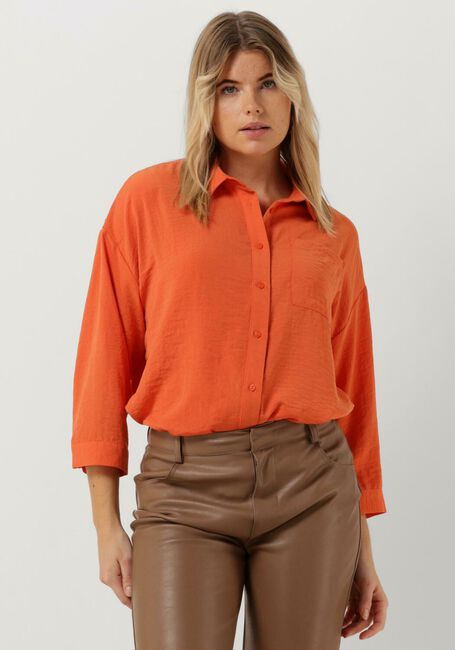 Orangene MODSTRÖM Bluse ALEXIS SHIRT - large