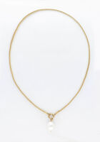 Goldfarbig NOTRE-V Kette NECKLACE PEARL - medium