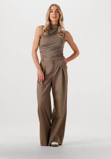 Braune ROSEMUNDE Top BILLIE SL DRAPE TOP - large