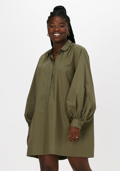 Grüne SECOND FEMALE Minikleid TOTEMA TUNIC - large