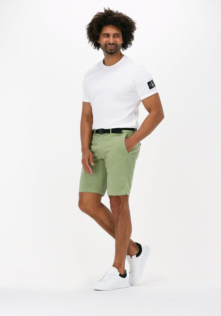 Grüne CALVIN KLEIN Kurze Hose GARMENT DYE BELTED SHORTS - large