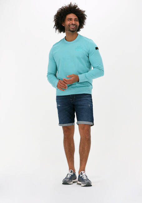 Dunkelblau PME LEGEND Kurze Hosen TAILWHEEL SHORTS DARK BLUE DESTROY - large