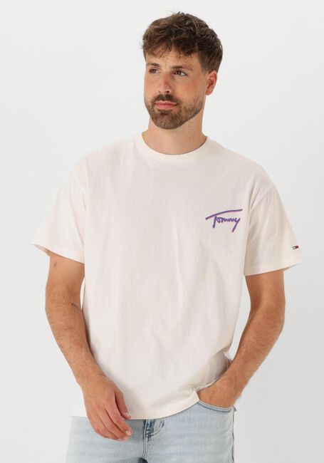 Weiße TOMMY JEANS T-shirt TJM RLX FADED GRAPHIC TEE EXT - large