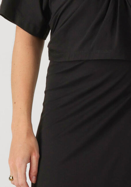 Schwarze JANSEN AMSTERDAM Midirock FALTA ROK V 663 - large
