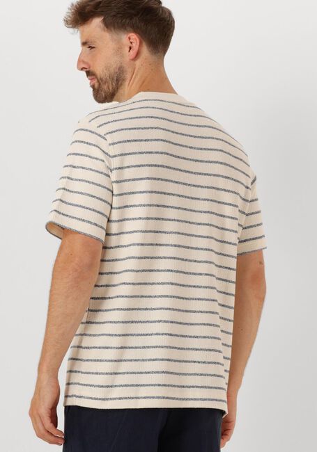 Blaue SELECTED HOMME T-shirt SLHDJANGO STRIPE SS O-NECK TEE - large