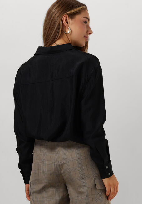 Schwarze ALIX THE LABEL Blusen LADIES WOVEN SHINY CRINKLE BLOUSE - large