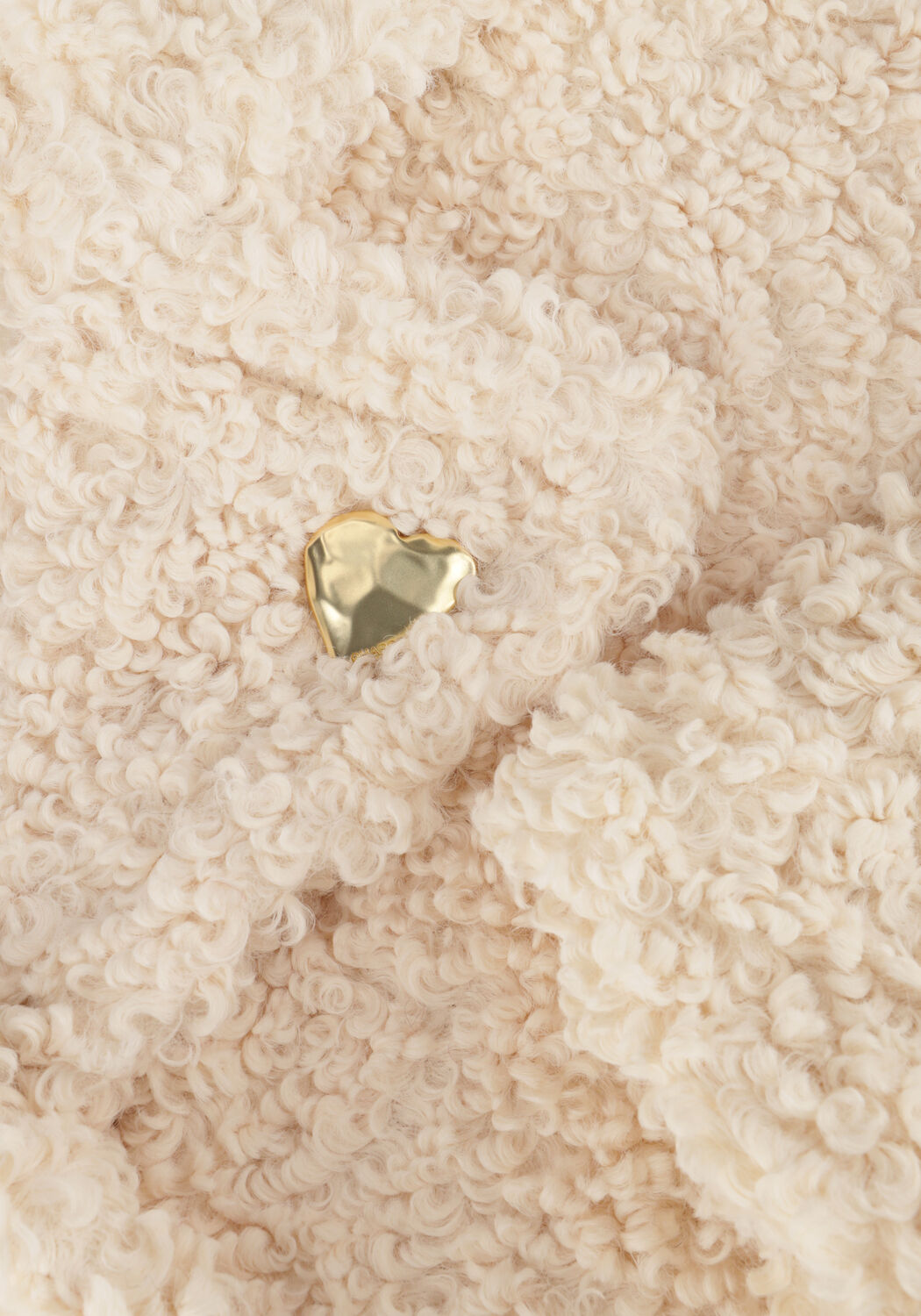 Ecru FABIENNE CHAPOT Teddy-Jacke NICOLE COAT - large