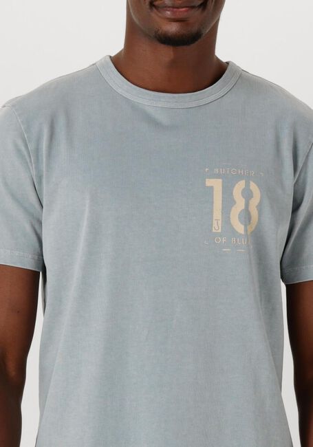 Hellblau BUTCHER OF BLUE T-shirt ARMY 18 STENCIL TEE - large