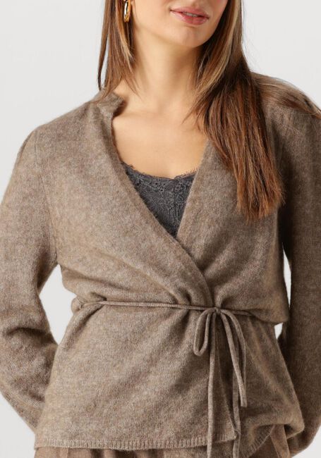 Braune MSCH COPENHAGEN Strickjacke MSCHGUSTE HOPE WRAP CARDIGAN - large