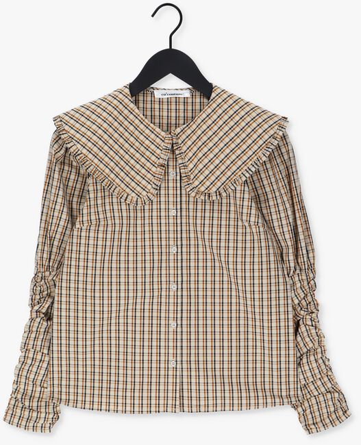 Sand CO'COUTURE Bluse CILIA COLLAR CHECK SHIRT - large
