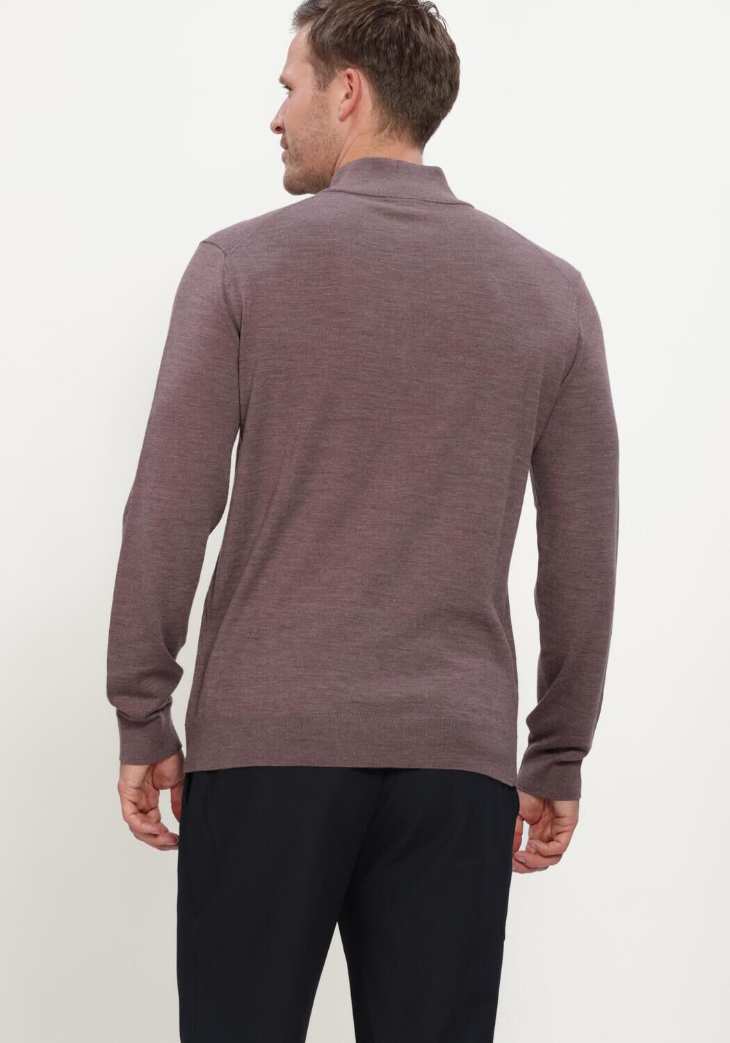 PROFUOMO Pullover PULLOVER HALF ZIP EXTRAFINE MERINO - large