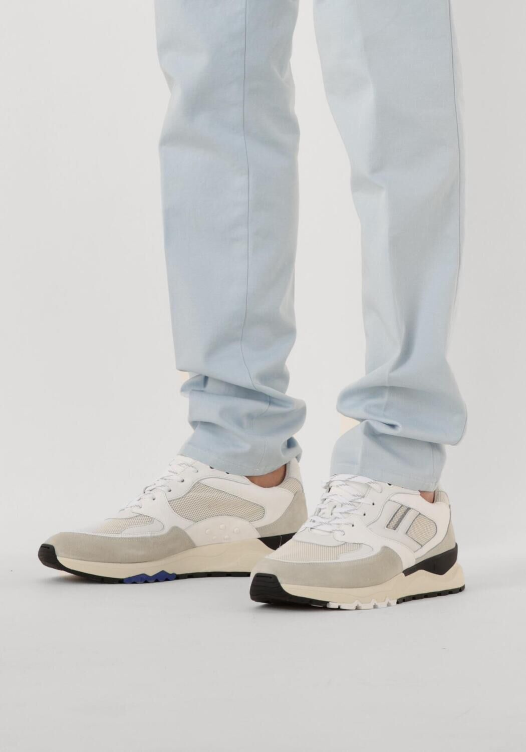 Wei&szlig;e FLORIS VAN BOMMEL Sneaker Low SFM-10154 DE TREENER - large