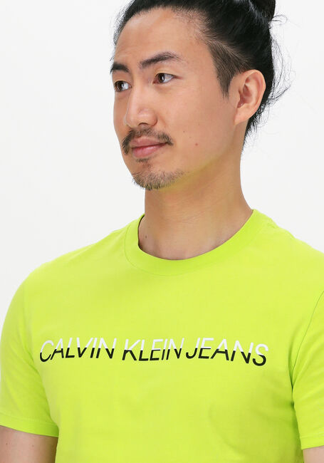 Gelbe CALVIN KLEIN T-shirt MIXED INSTIT TECHNIQUE TEE - large