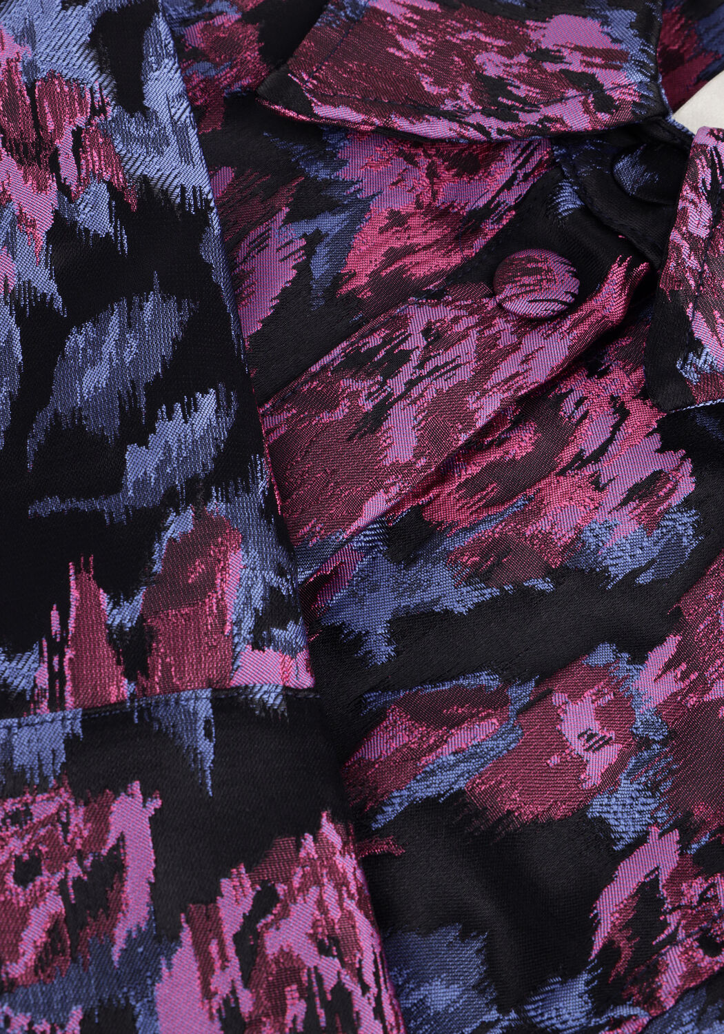 Blaue Y.A.S. Minikleid YASSULENA LS SHIRT DRESS - large