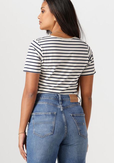 Blaue NUKUS T-shirt TIRZA TOP STRIPE - large