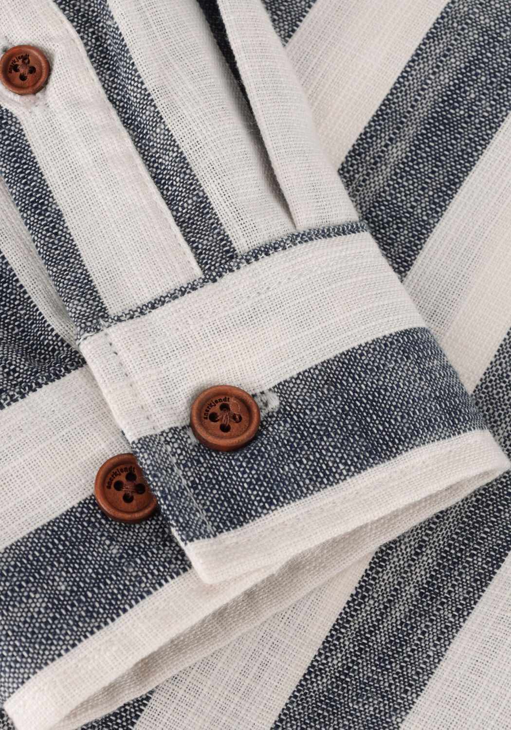 Dunkelblau ANERKJENDT Casual-Oberhemd AKLEIF L/S STRIPE SHIRT - large