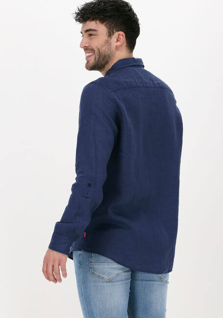 Dunkelblau SCOTCH & SODA Casual-Oberhemd REGULAR FIT GARMENT-DYED LINEN SHIRT - large