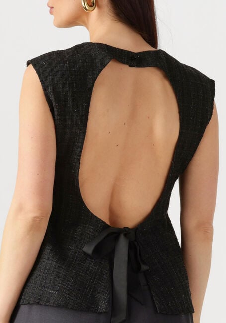 Schwarze NEO NOIR Top RAFLI BOUCLE TOP - large