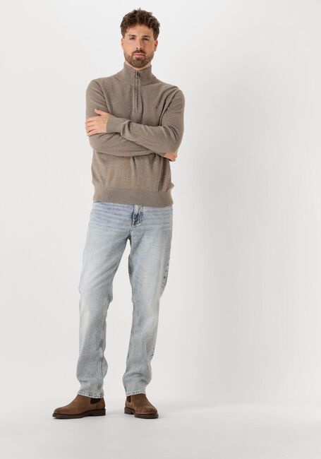 Grüne TOMMY HILFIGER Pullover PIMA ORG CTN CASHMERE ZIP MOCK - large