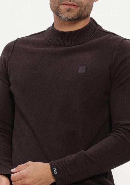 Braune BUTCHER OF BLUE Pullover CLIFDEN MOCK - large