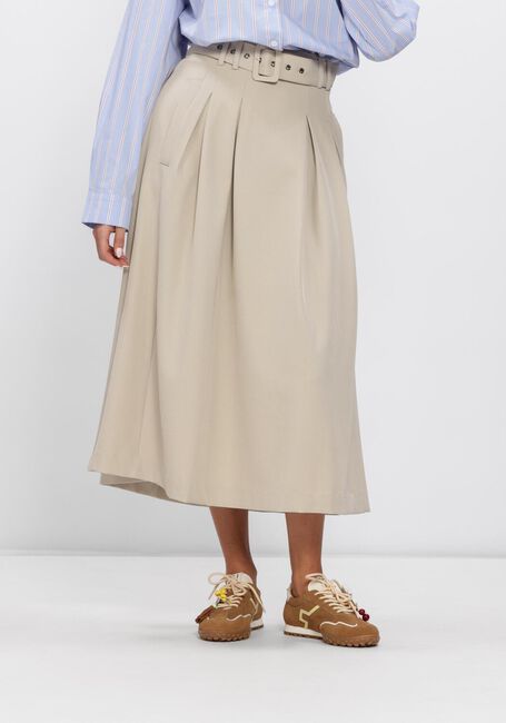Taupe CO'COUTURE R&ouml;cke LUNACC BELT PLEAT SKIRT - large