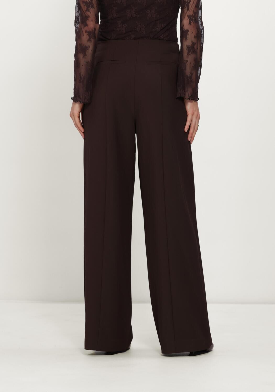 Bordeaux MSCH COPENHAGEN Hose MSCHVEGA HW PANTS - large
