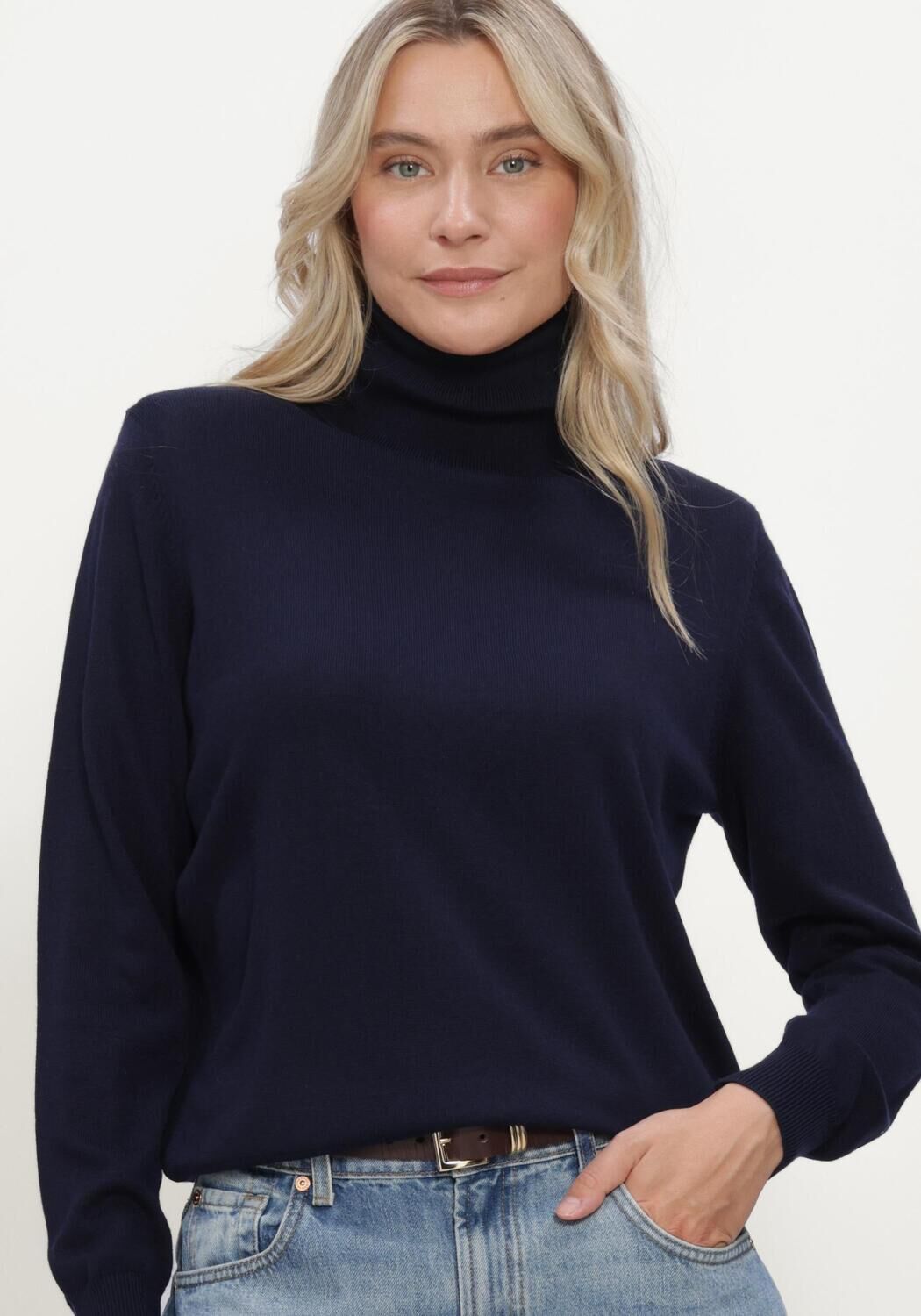 Dunkelblau SUNCOO Rollkragenpullover PHRAM - large