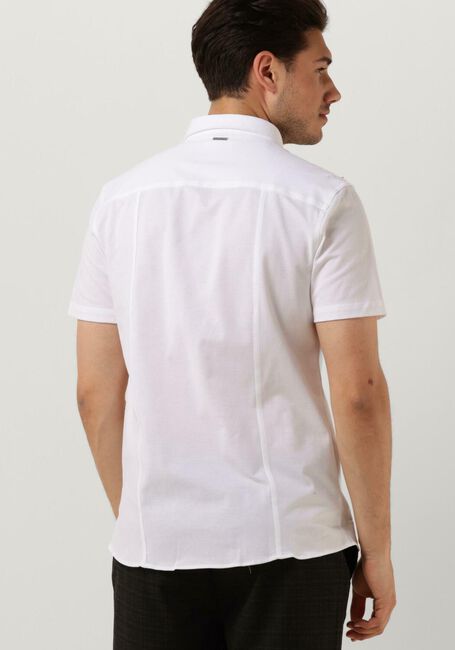 Weiße PUREWHITE Casual-Oberhemd MELANGE SS BASIC SHIRT - large