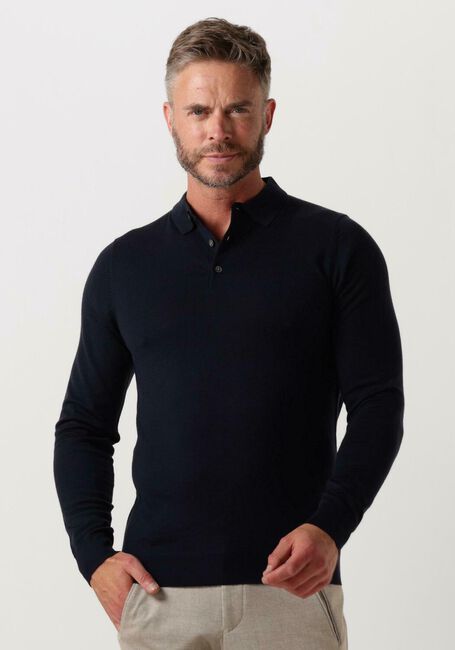 Dunkelblau PROFUOMO Polo-Shirt POLO LONGSLEEVE - large