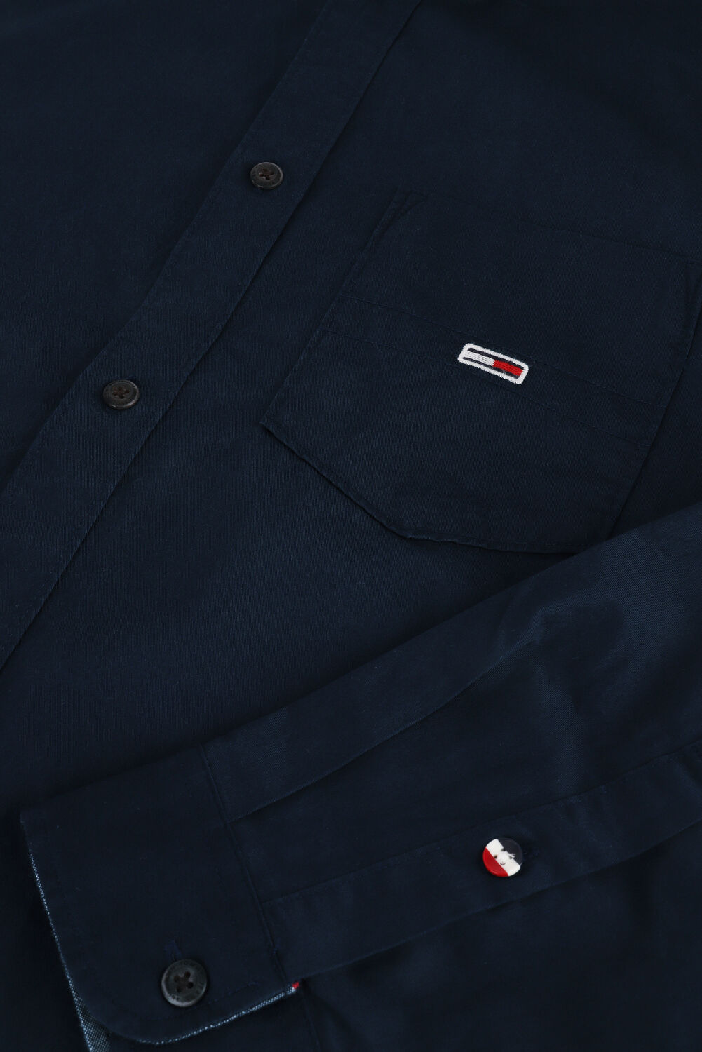 Dunkelblau TOMMY JEANS Casual-Oberhemd TJM ESSENTIAL LIGHT TWILL SHIRT - large