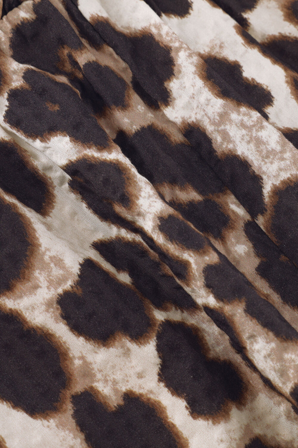 Beige ALIX MINI Kurze Hose ANIMAL SHORTS WITH RUFFLES - large