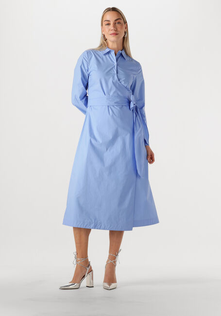 Hellblau SELECTED FEMME Midikleid SLFAVIANA LS MIDI WRAP DRESS - large