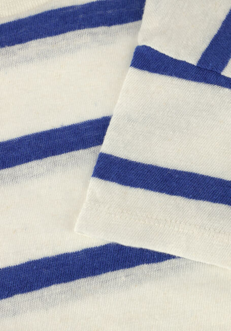 Weiße PLAY UP T-shirt STRIPED JERSEY T-SHIRT - large