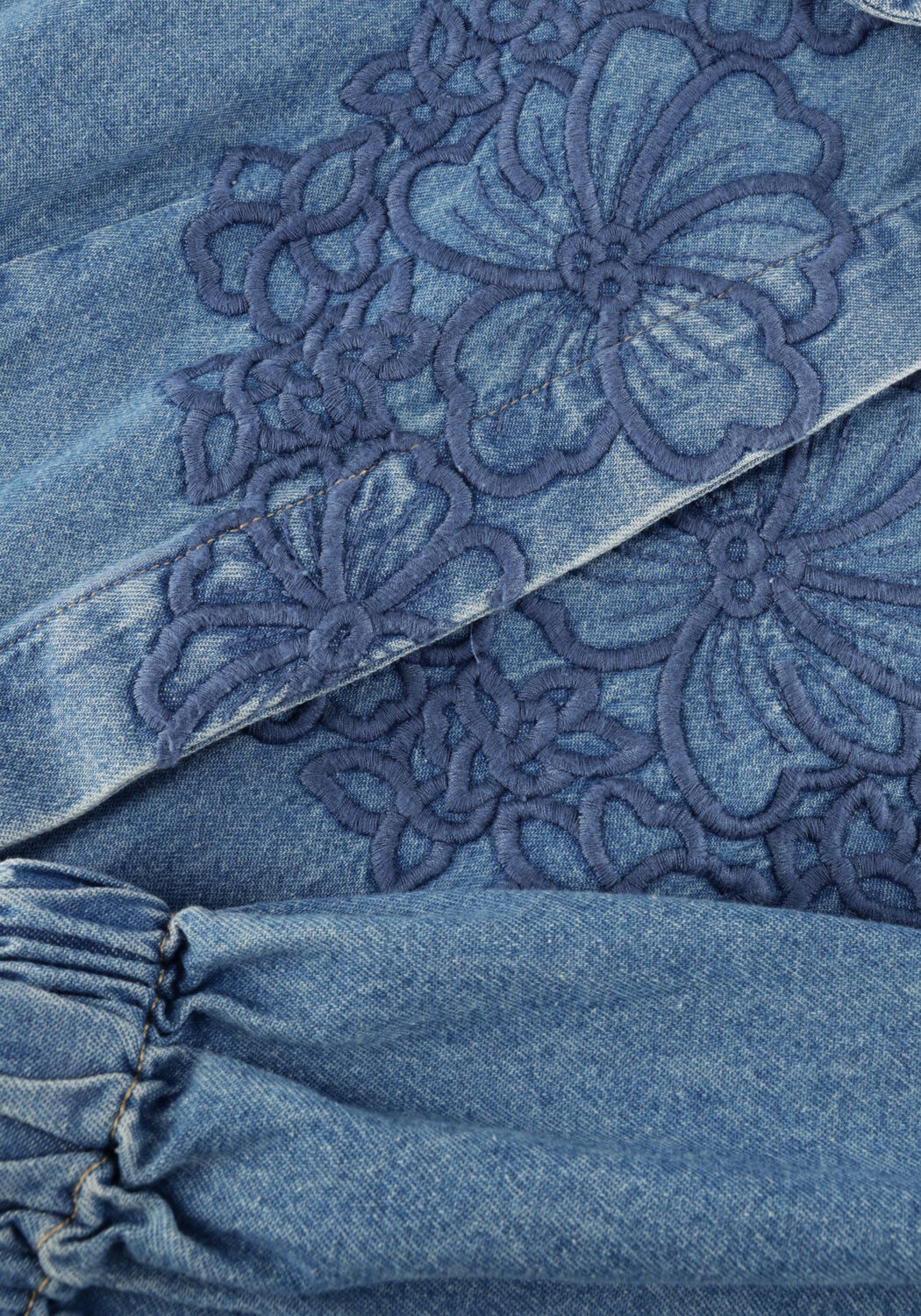 Blaue SECOND FEMALE Kleider CORNELIA DENIM TUNIC DRESS - large