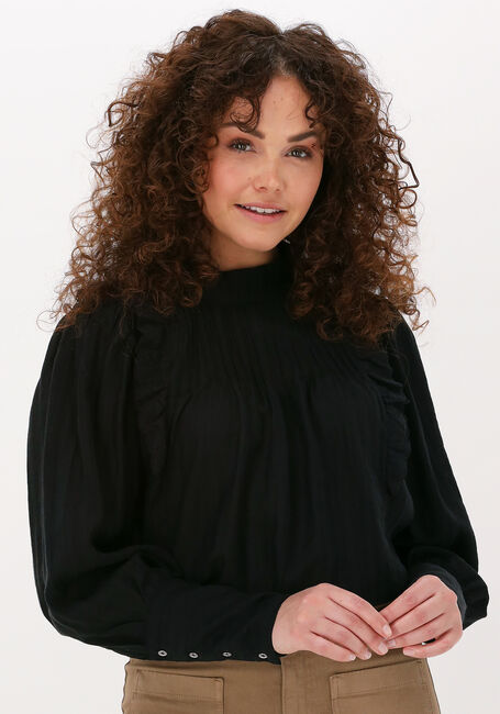 Schwarze CO'COUTURE Blusen LISISSA FRILL BLOUSE - large
